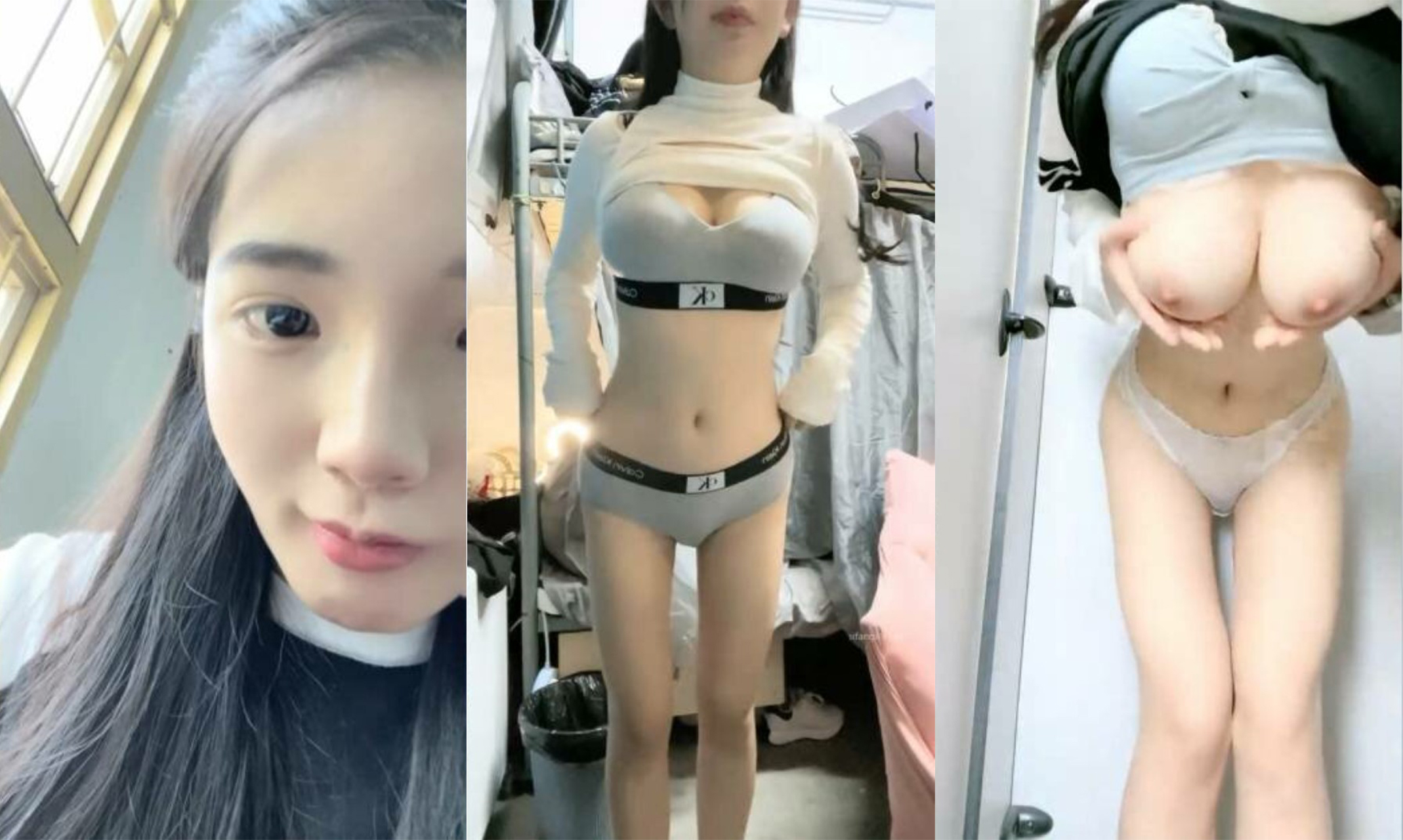 豪重金定製，高顏校花級美女【大二學妹】福利，教室課堂上露奶，宿舍露出自慰，絕品饅頭逼